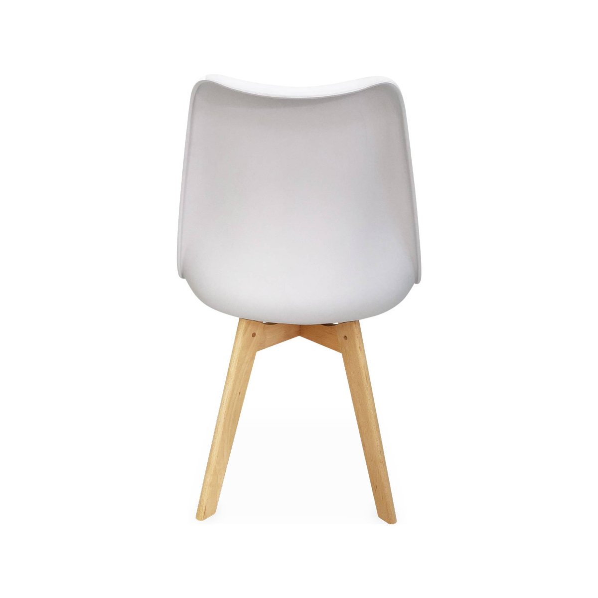 Chaise scandinave bois de hêtre (lot de 4) NILS bleu canard, SWEEEK