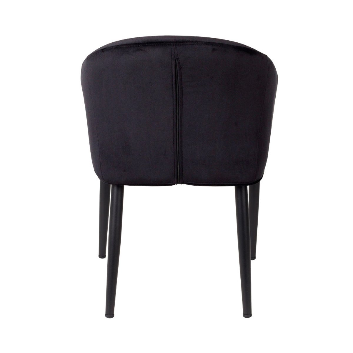 Fauteuil de table design en velours- CATELYN noir, DRAWER