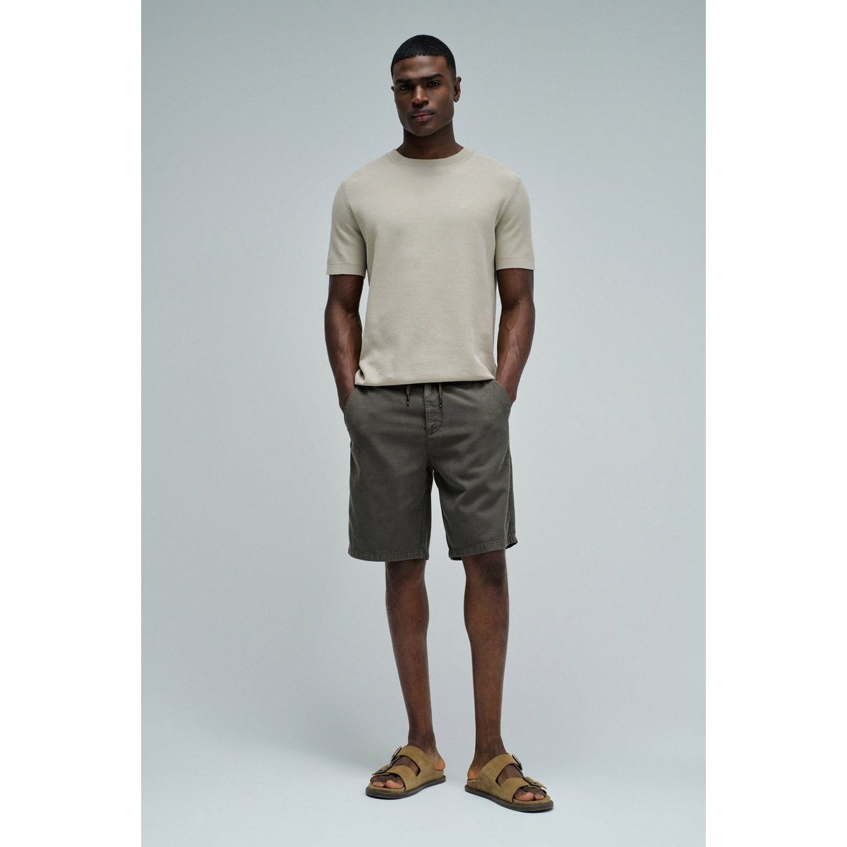 SHORT JOGGER EN DENIM LÉGER marron, SALSA JEANS