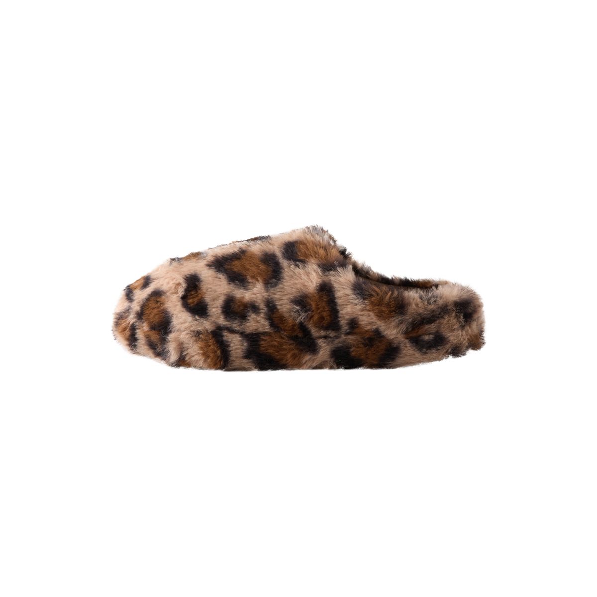 Chaussons style mules en imitation fourrure imprimé léopard, NEXT