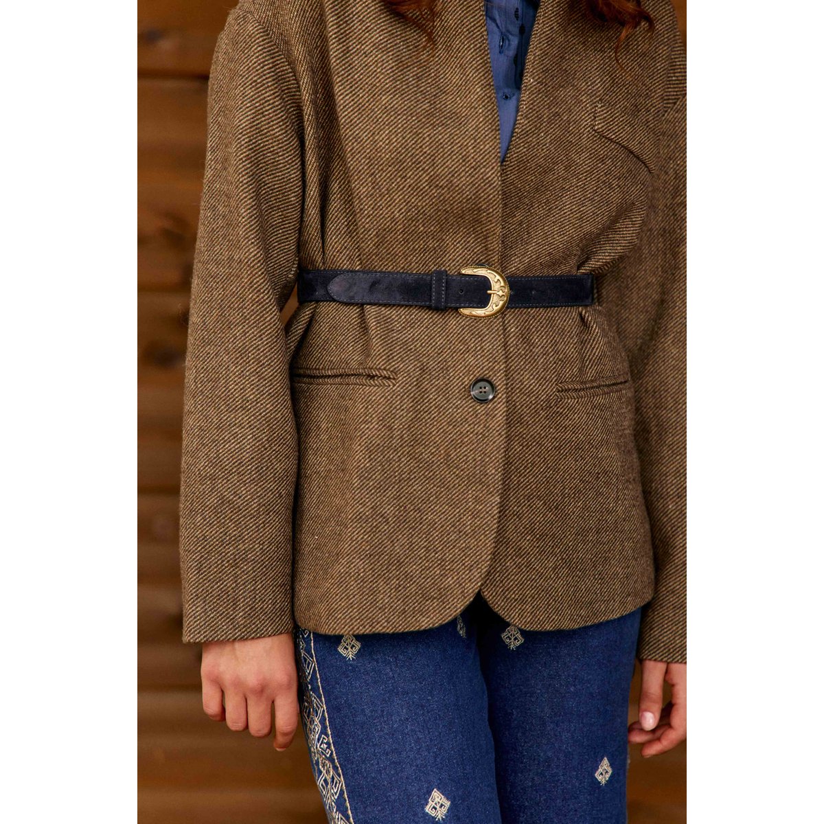 VESTE uni VICKA 16-marron, LA PETITE ETOILE