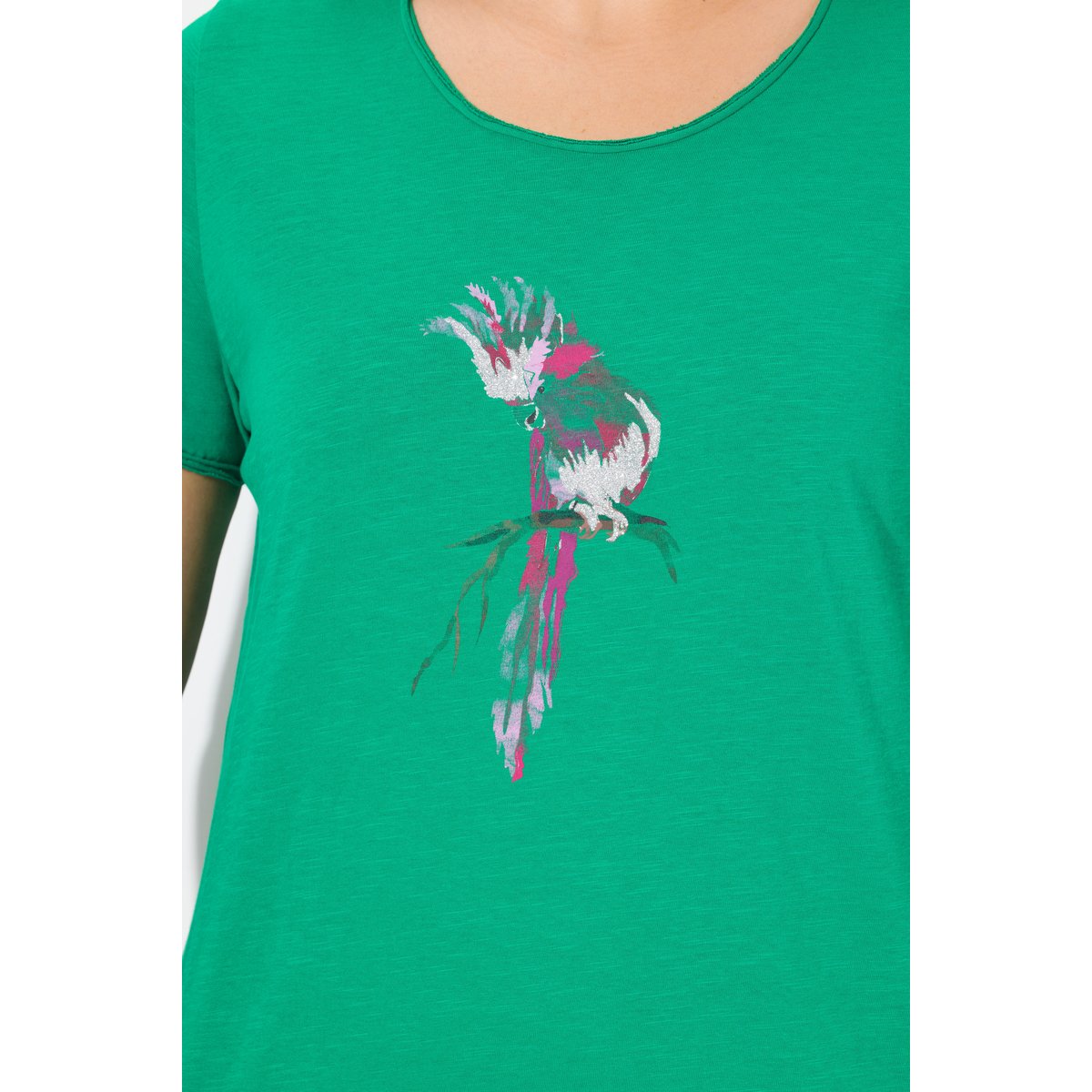 T-shirt vert mousse, ULLA POPKEN