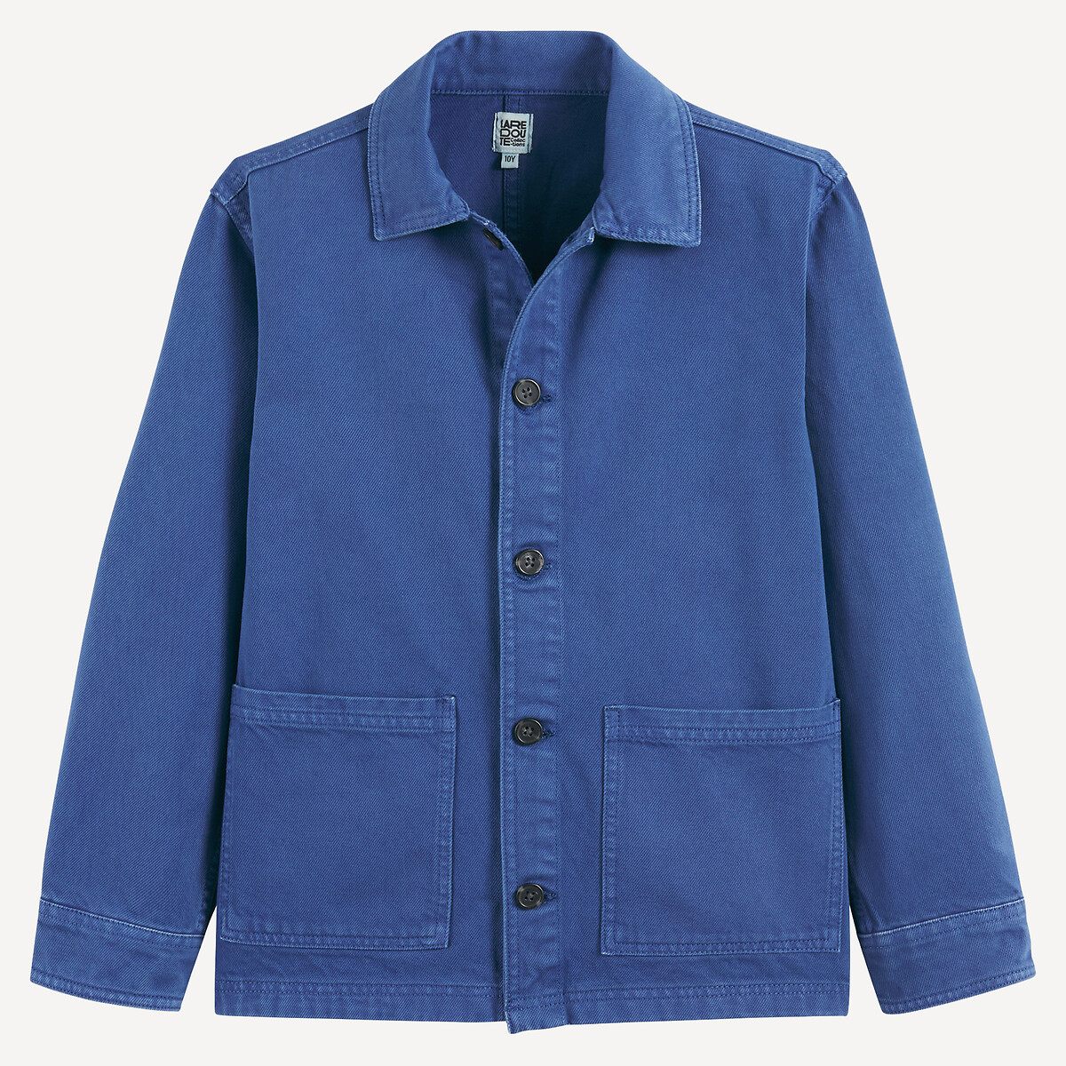 Veste esprit worker en coton bleu, LA REDOUTE COLLECTIONS