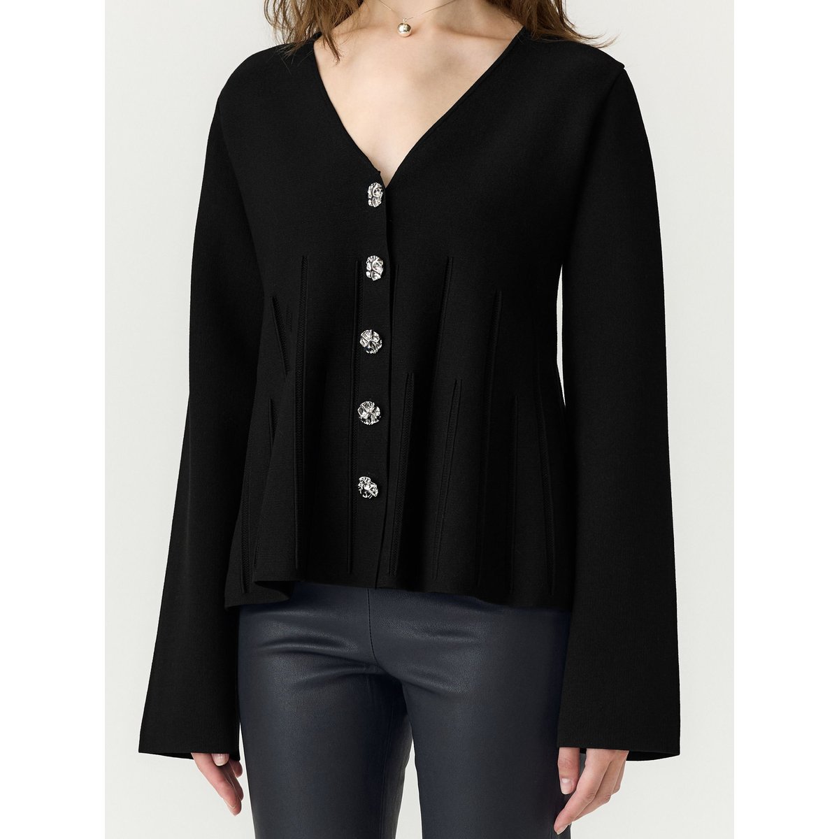 Cardigan En Maille black, YAS