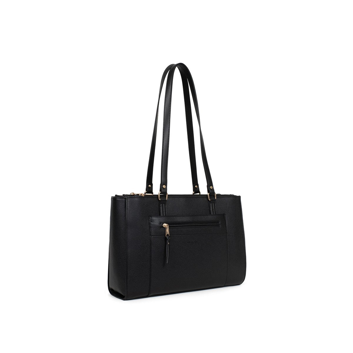 Sac cabas porté épaule MAÉ noir, HEXAGONA