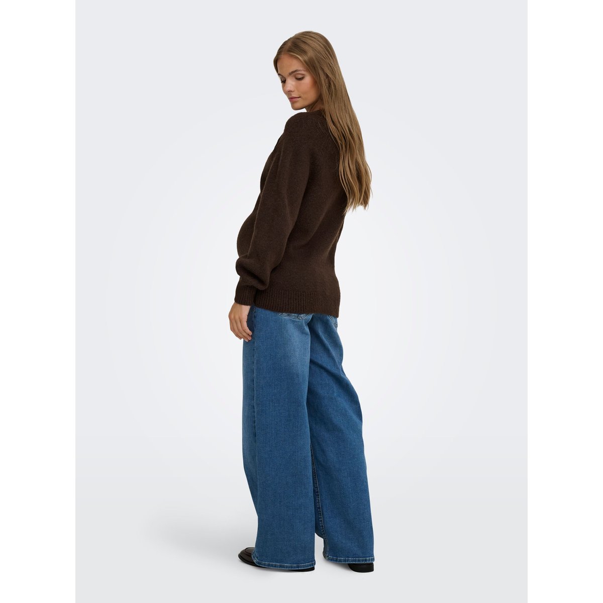 Pull En Maille marron - coffee bean 1, ONLY