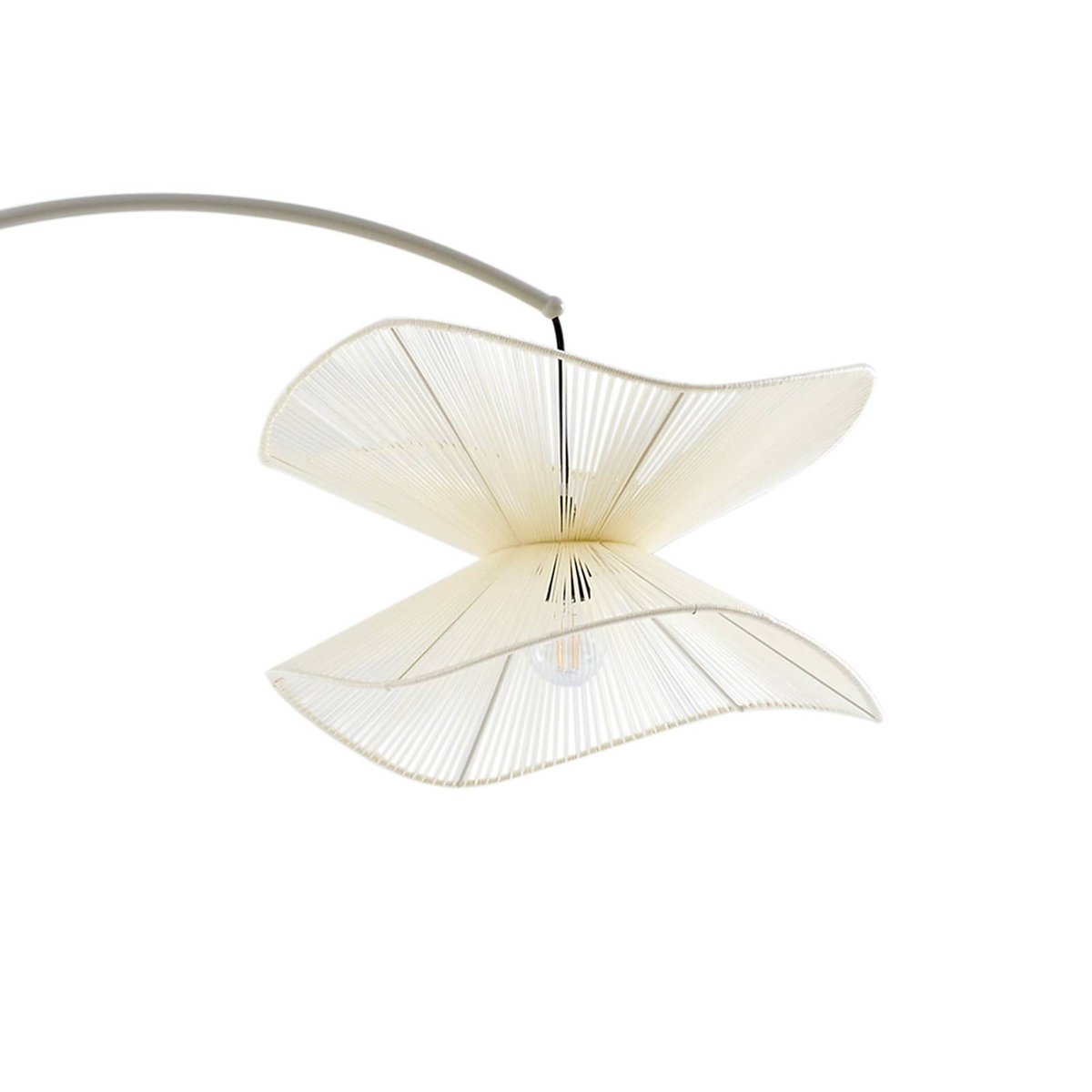 Luminaire de terrasse en textile moderne beige, LINDBY