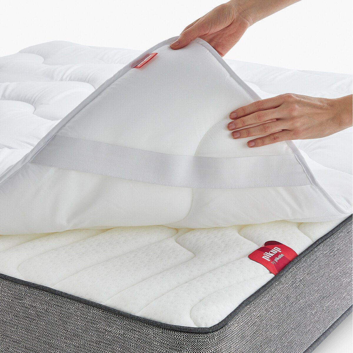 Topper sobrecolchão Fibra 500 g Respirável, Pikolin Home branco, PIKOLIN