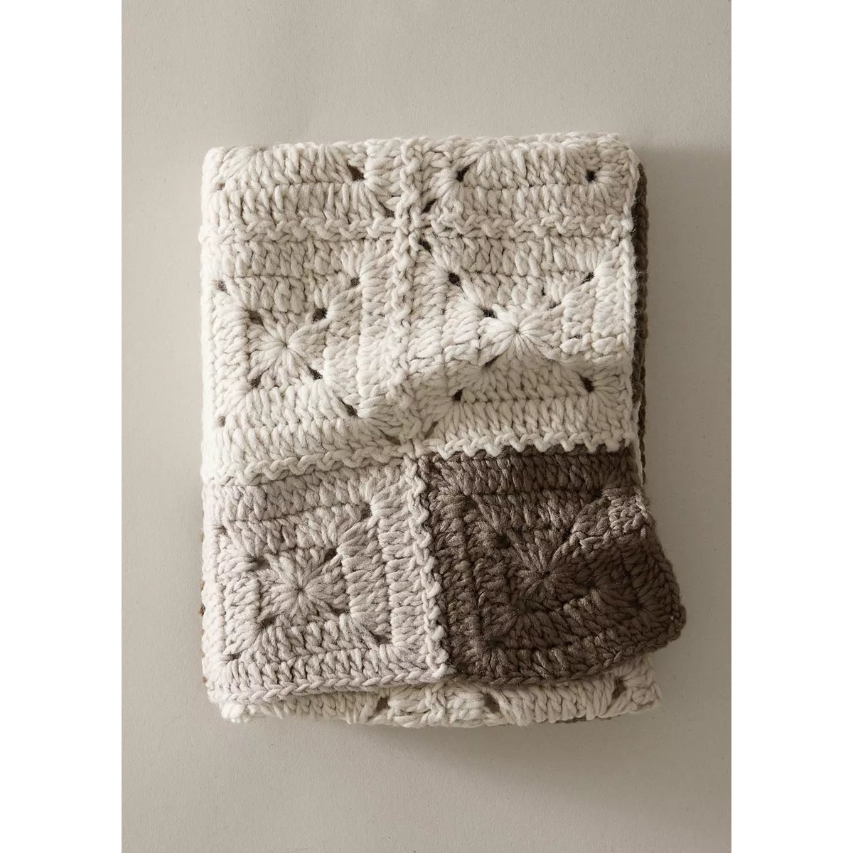 Couverture enfant crochet multicolore marron moyen, MANGO HOME