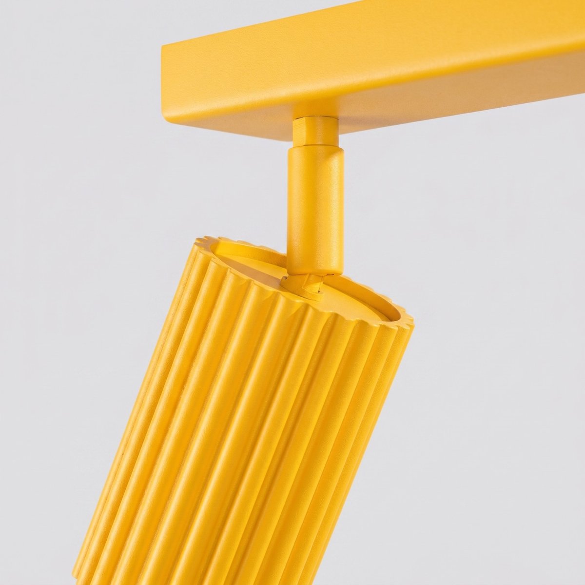 Plafonnier Aluminium Jaune GU10 4 KARBON jaune, EDEN