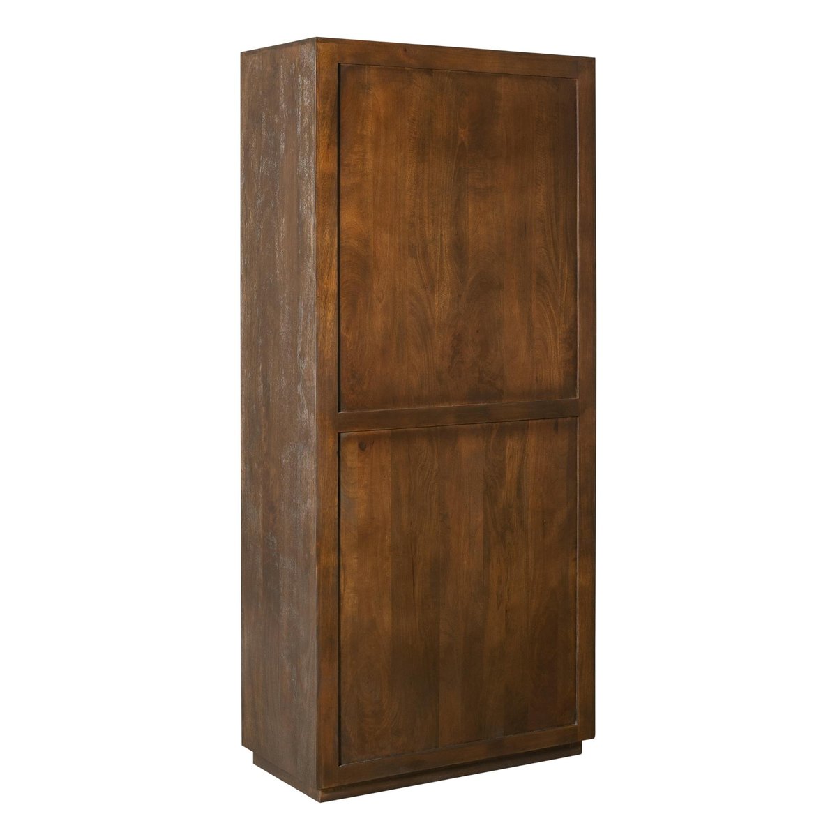 Bibliothèque en bois 4 niveaux 2 portes MONTARO brun, PIER IMPORT