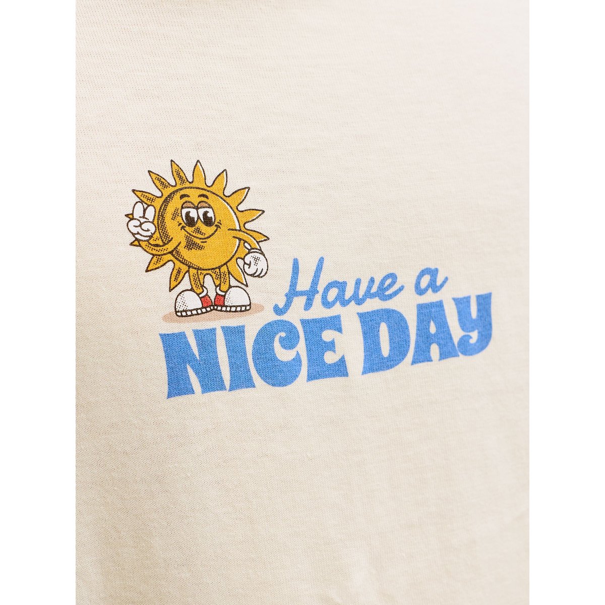 T-Shirt antique white, JACK & JONES JUNIOR