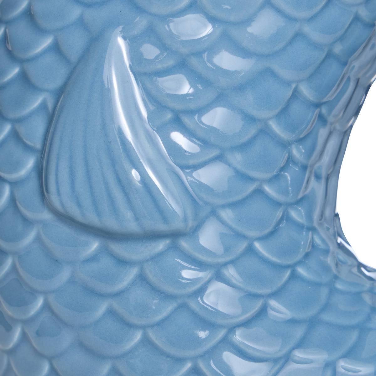 Vase poisson en dolomite OCEA blanc, ATMOSPHERA