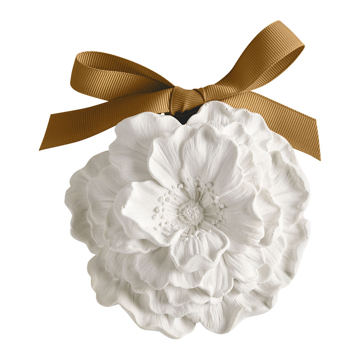 Décor parfumé Grande Fleur CÈDRE ÉTERNEL blanc, MATHILDE M