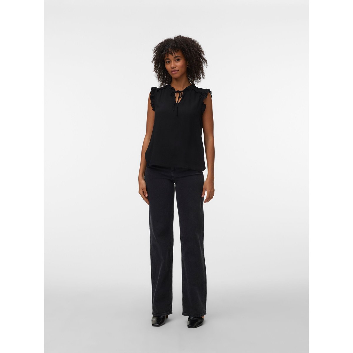 Top noire - black, VERO MODA