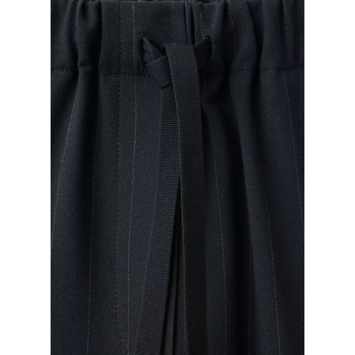 Pantalon droit cordon bleu marine, MANGO