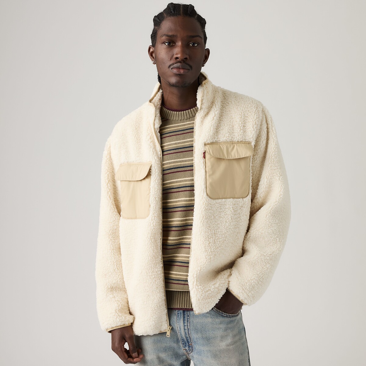 Veste col montant, en sherpa, CAMPO avoine, LEVI'S