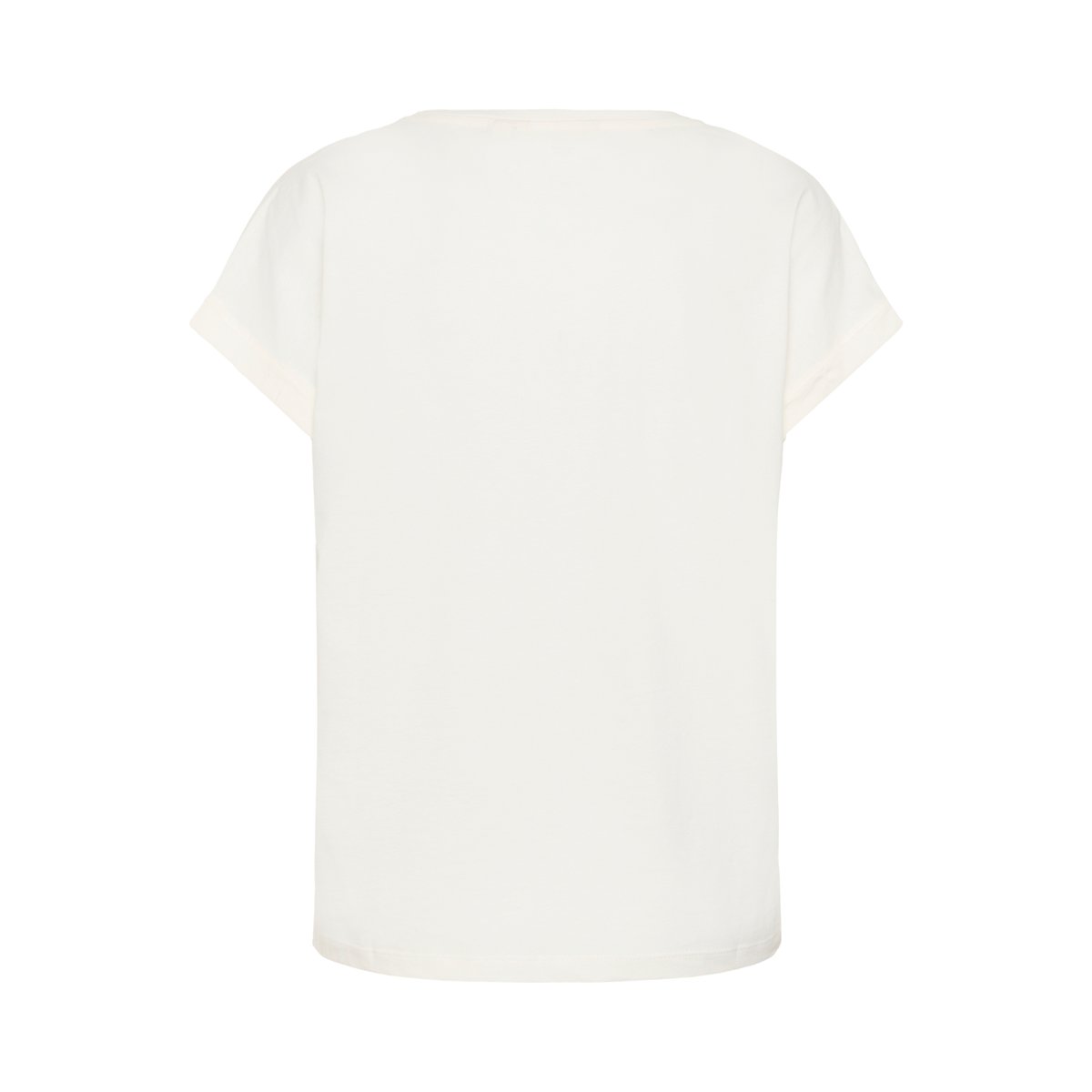 T-shirt à manches courtes bleu blue flower w embroidery, CREAM