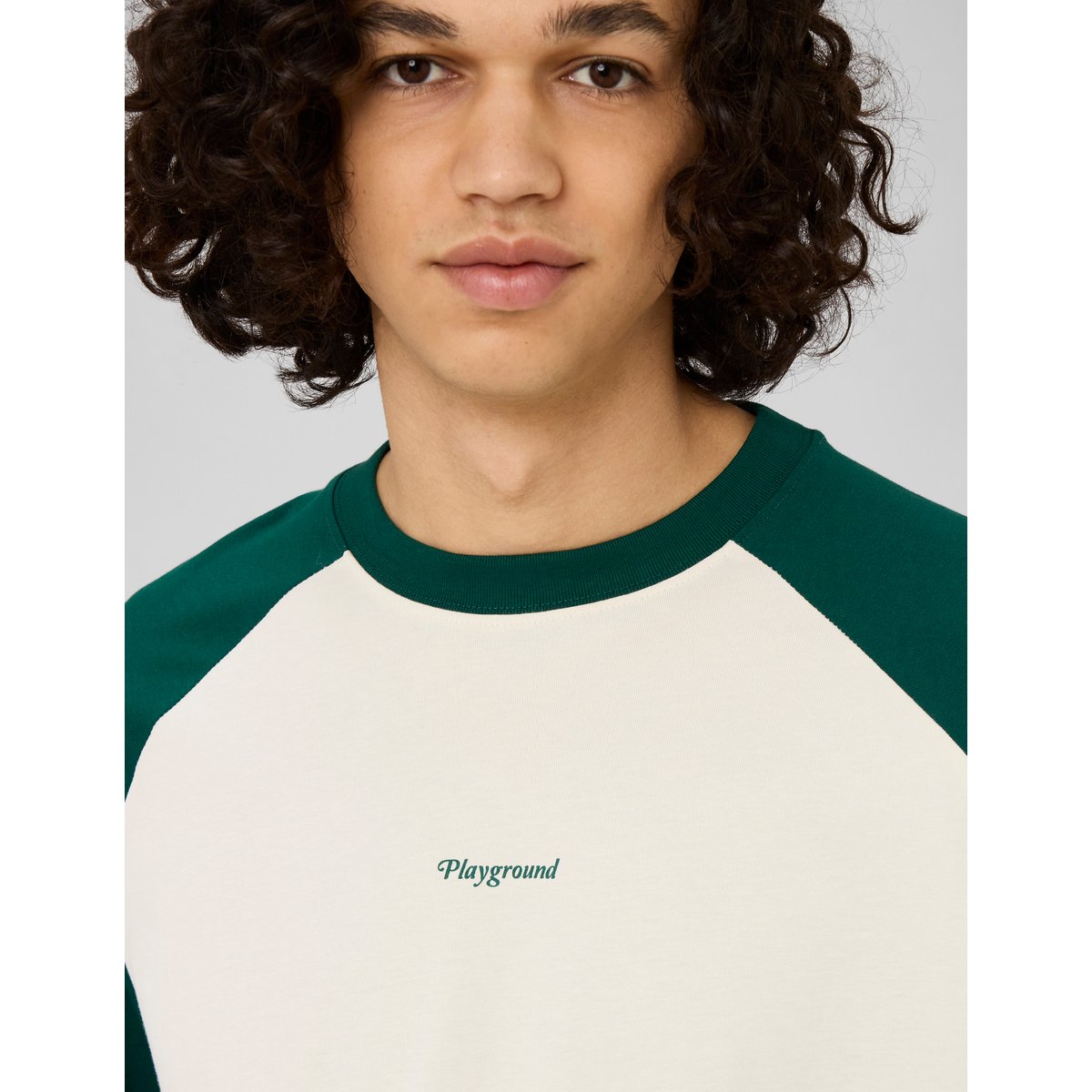 T-shirt manches contrastées naturel, BZB