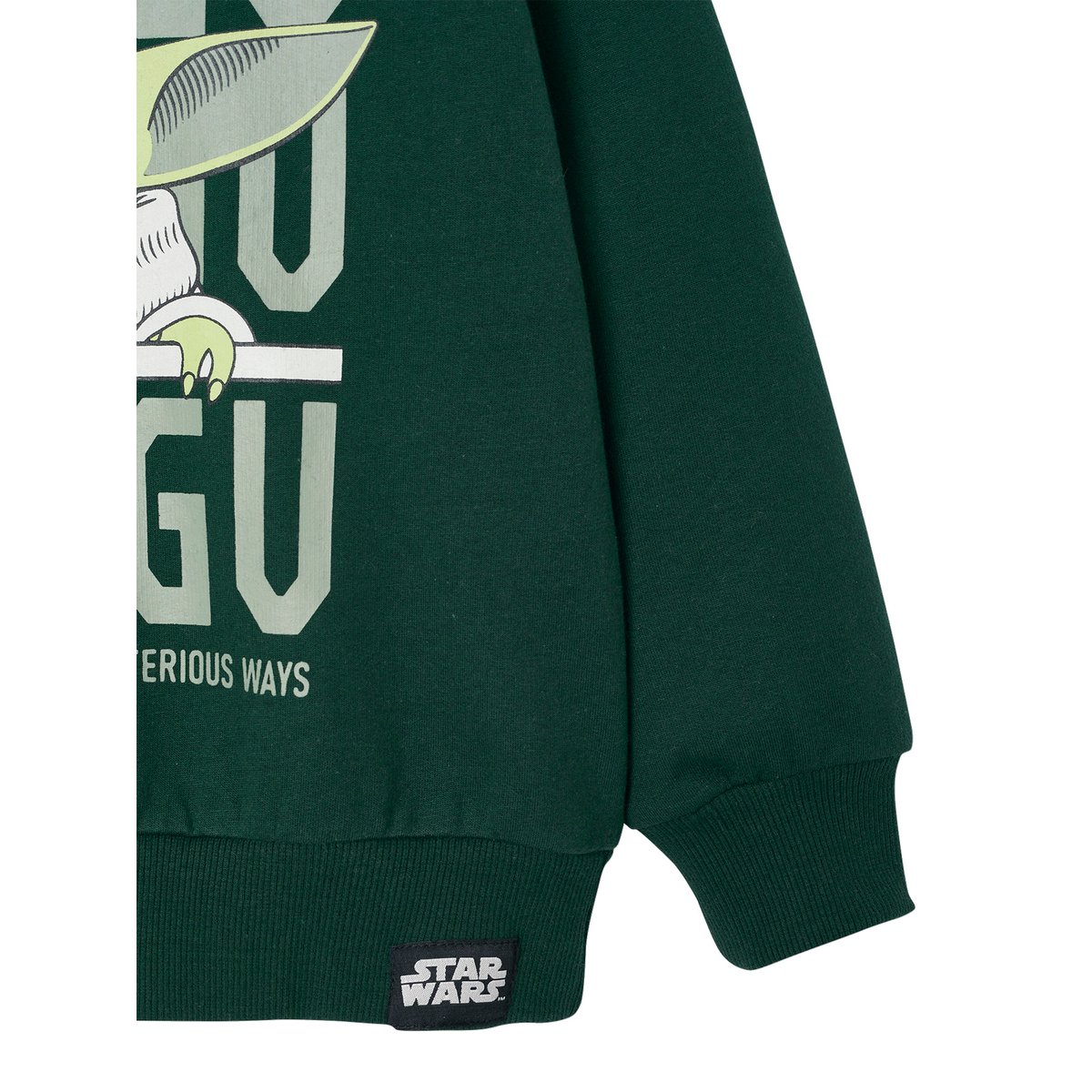 Sweat-shirt Star Wars Grogu vert sapin, VERTBAUDET