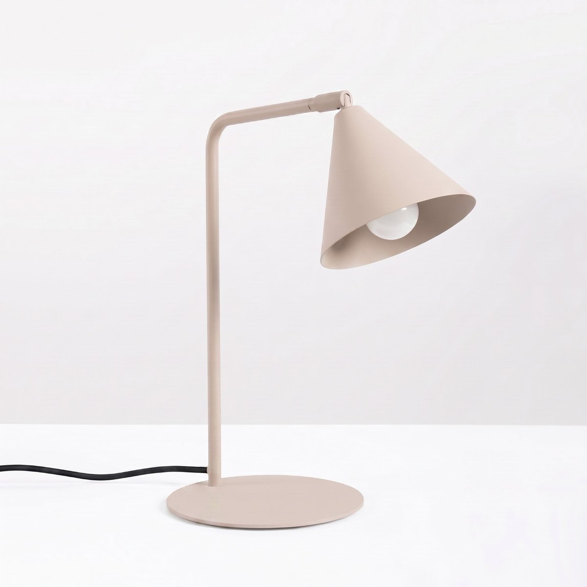 Lampe de bureau Acier Taupe E14 1 Nox taupe, EDEN
