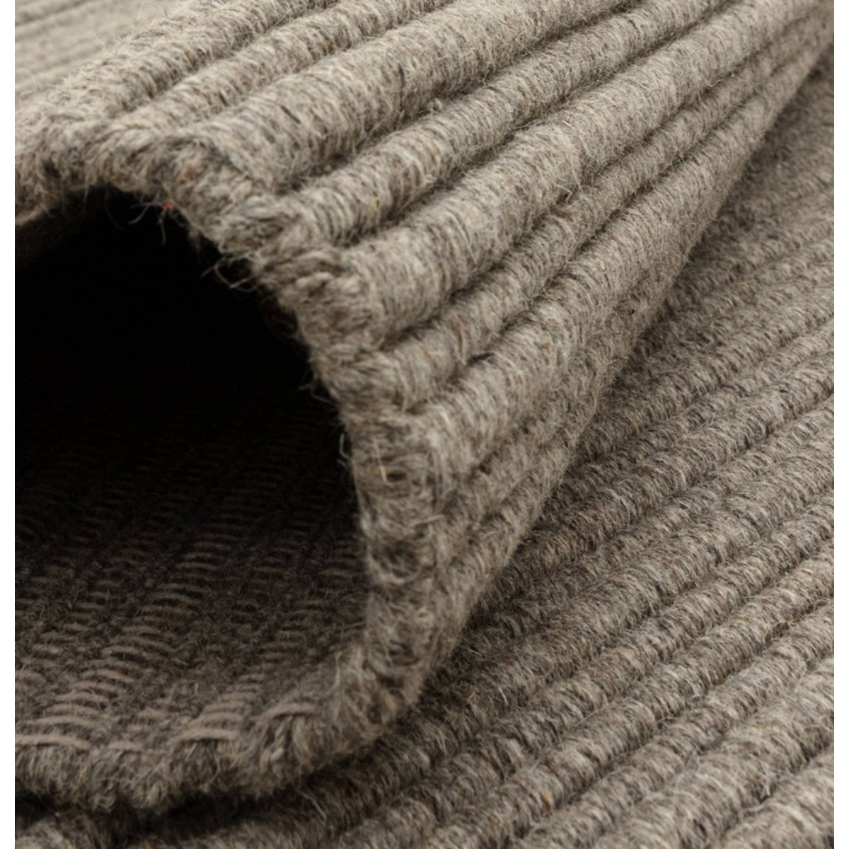 Tapis de salon en laine tissé plat TORRENTO gris, NOVATREND