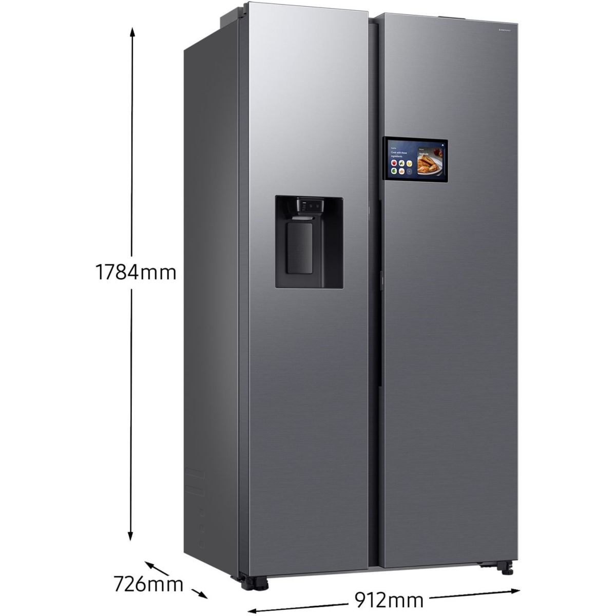Réfrigérateur Américain RS90F64EDT couleur unique, SAMSUNG