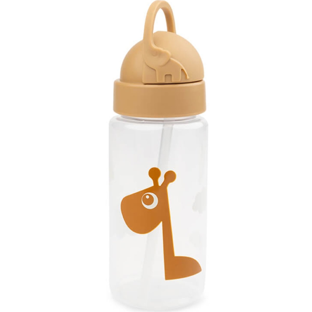 Gourde enfant 350ml avec paille Ozzo moutarde, DONE BY DEER