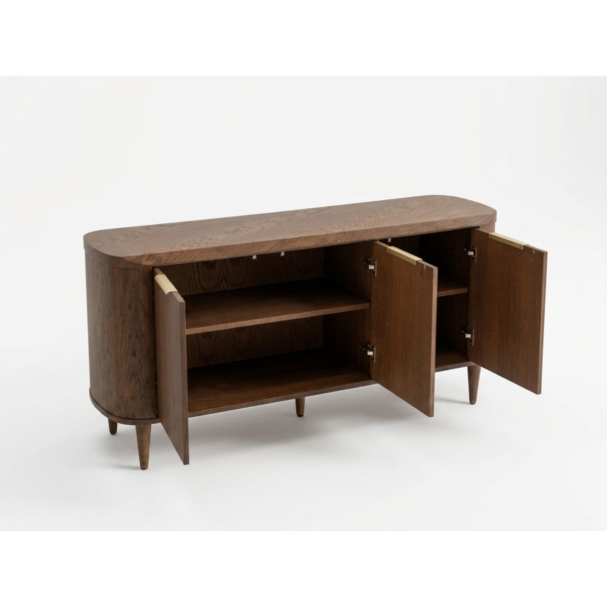 Buffet bas en 3 portes 179 cm, MAZARGUES marron foncé, BOBOCHIC