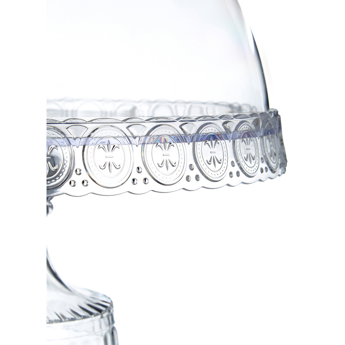 Acrylic Cake Stand with Dome Lid transparent, SO'HOME