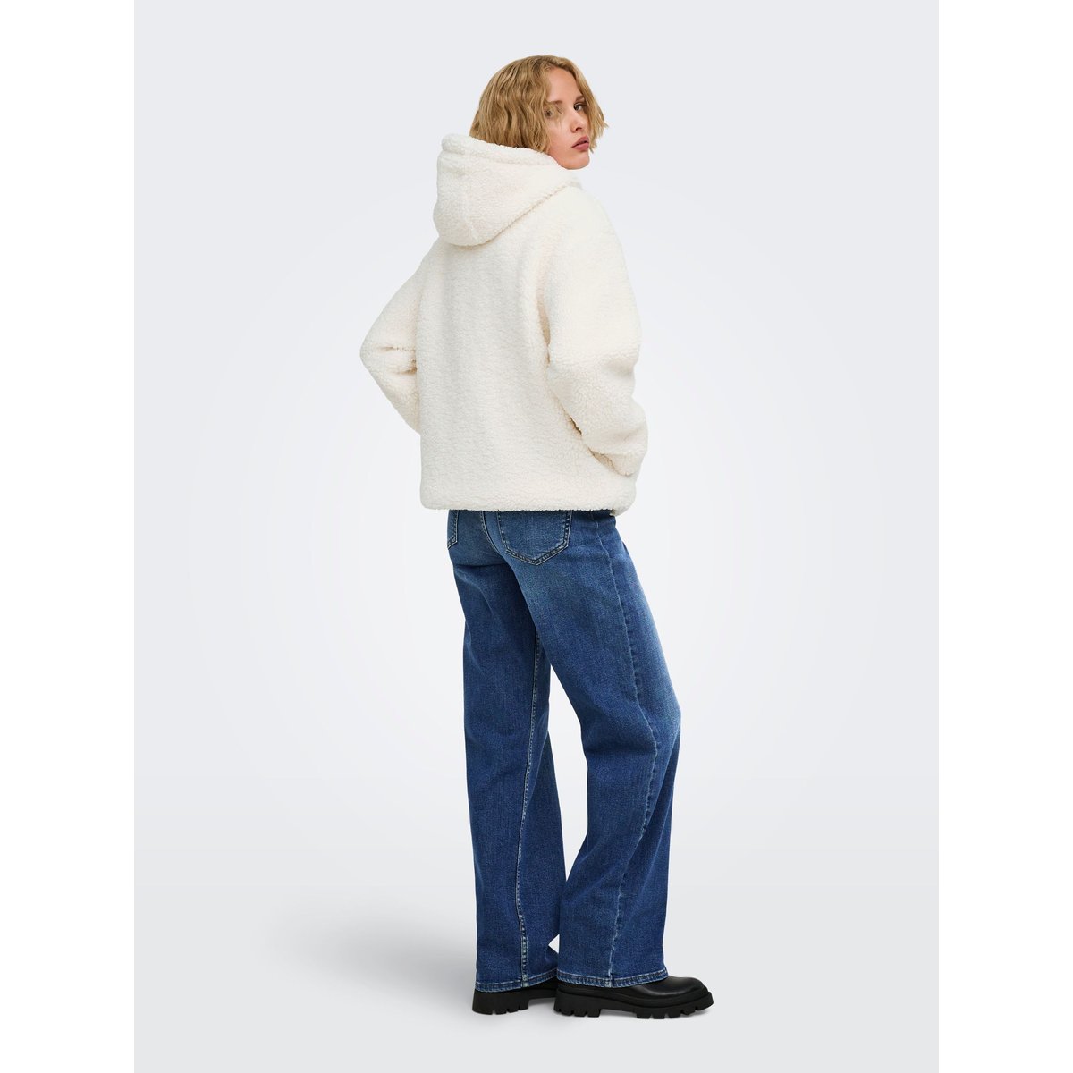 Manteau En Peluche cloud dancer, ONLY