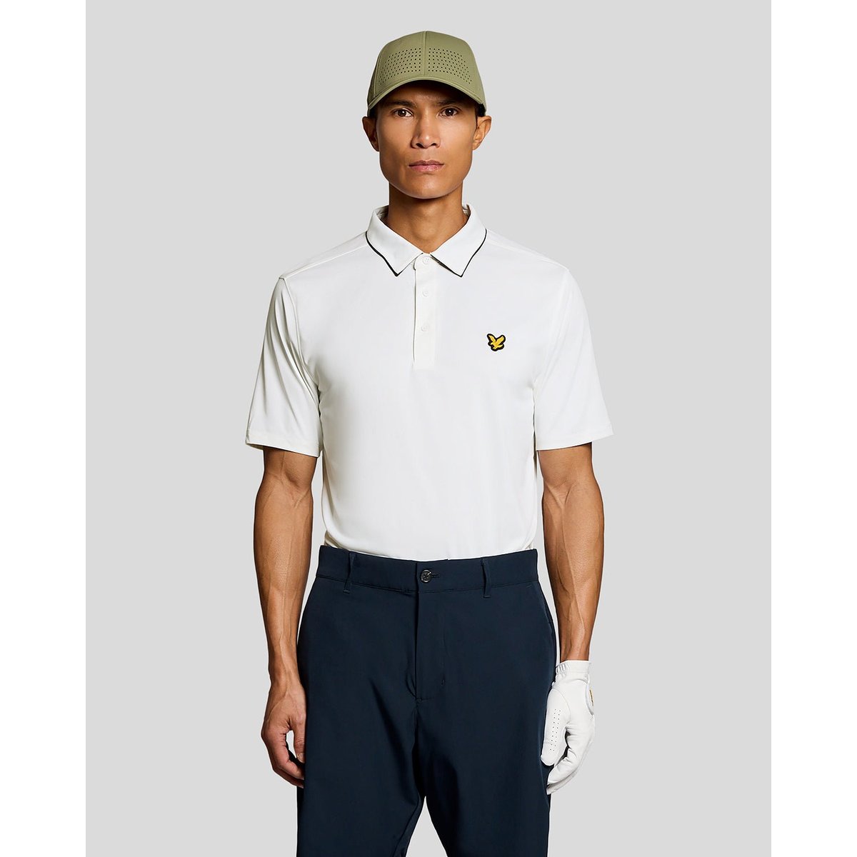 Polo contrasté col blanc, LYLE & SCOTT