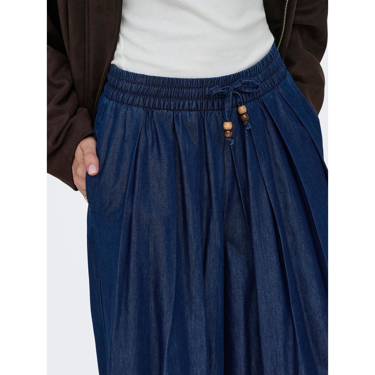 Jean À Jambe Large dark blue denim, ONLY