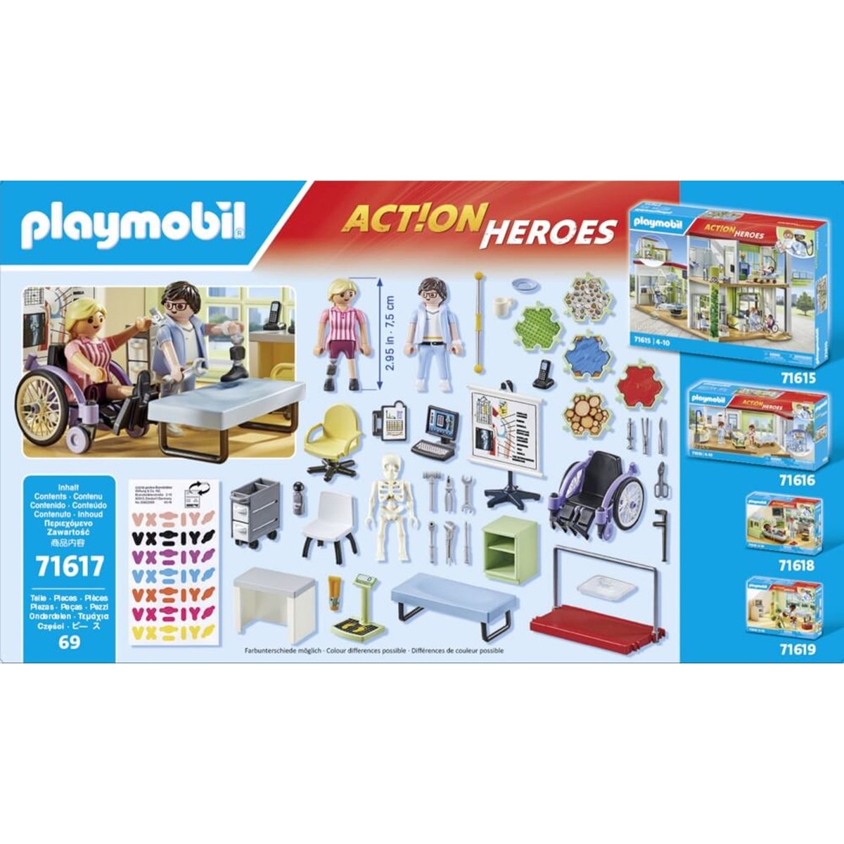 Heroes Atelier de kinésithérapie multicolore, PLAYMOBIL