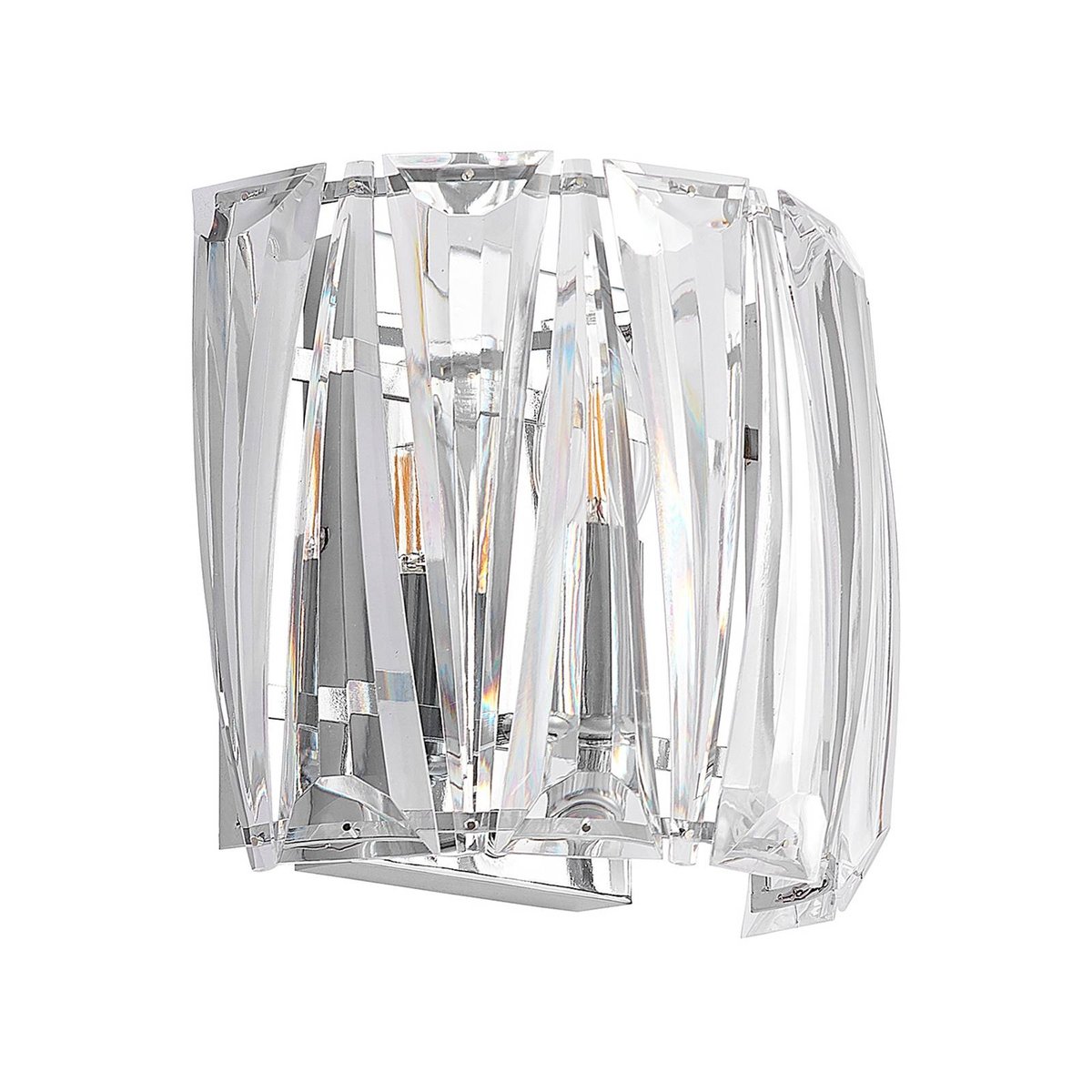 Applique, Sofia transparent, chrome, LINDBY