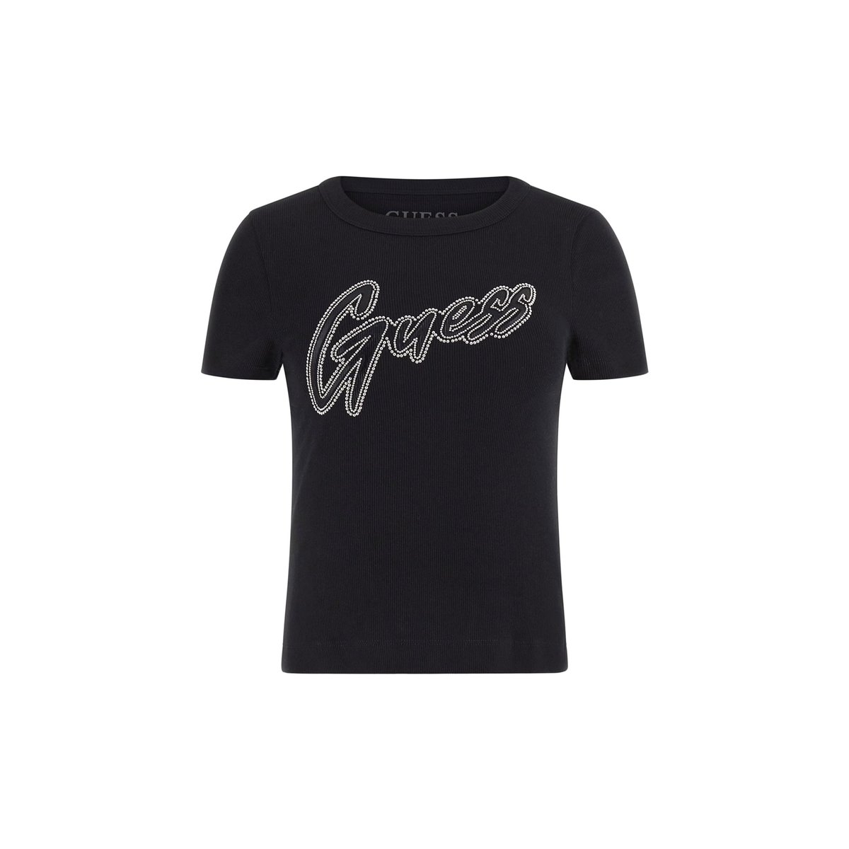 T-Shirt Logo Clouté noir, GUESS