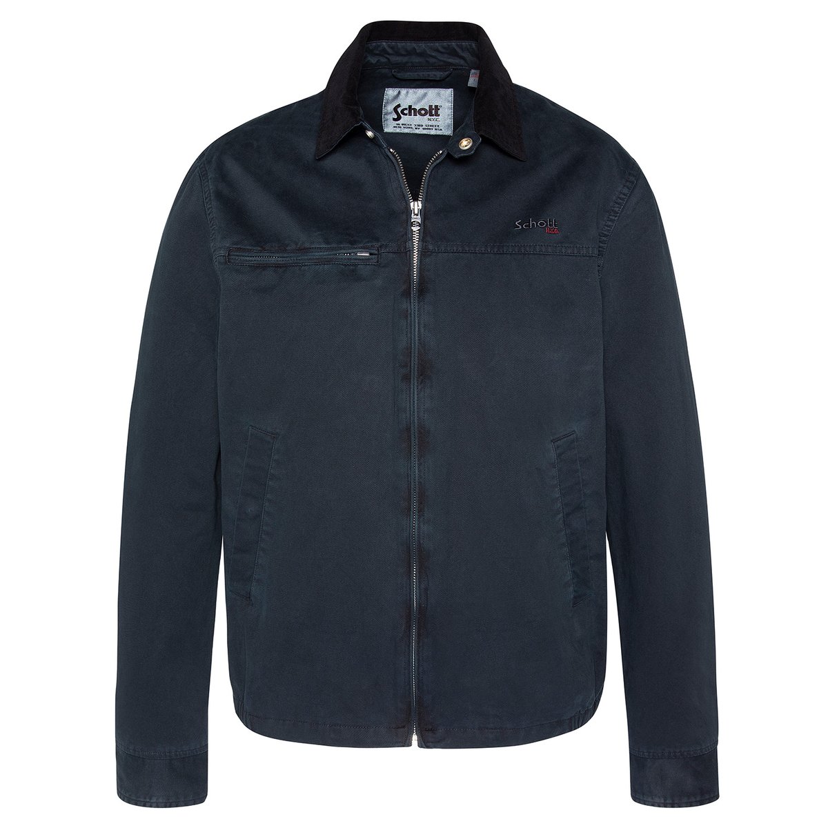 Blouson worker zippé Cadams wash taupe, SCHOTT