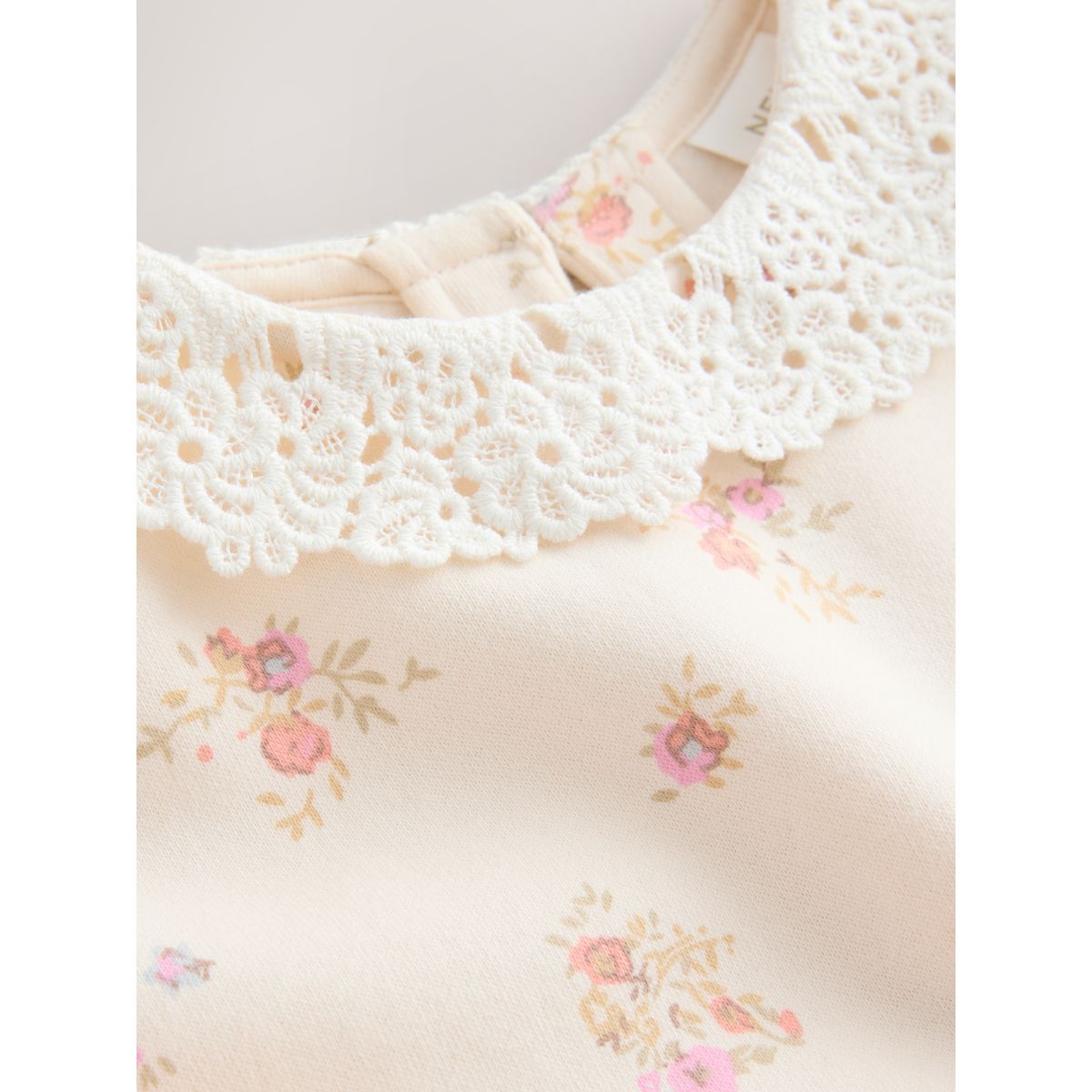 Ensemble legging et sweat avec col imprimé floral ditsy rose pâle, NEXT