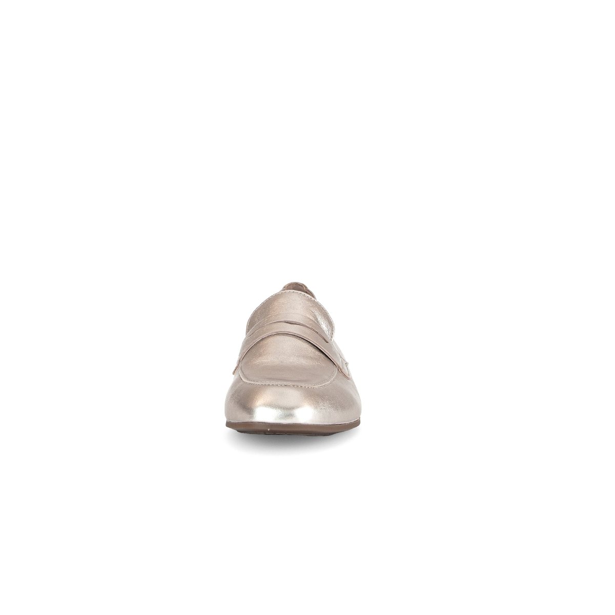 Mocassins en à talon décroché effet galvanisé doré, GABOR