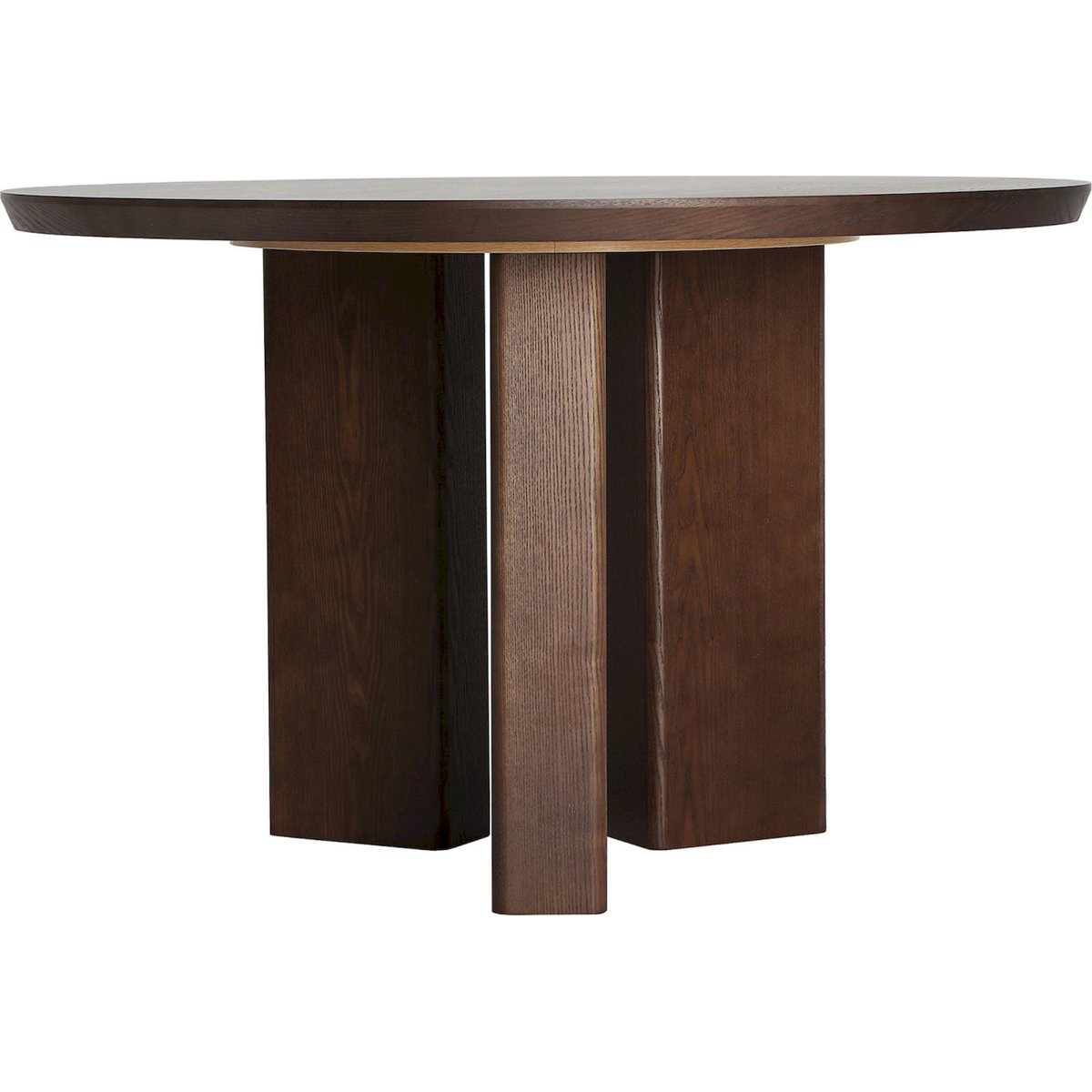 Table à manger ronde collection VACIO marron, RECOLLECTION
