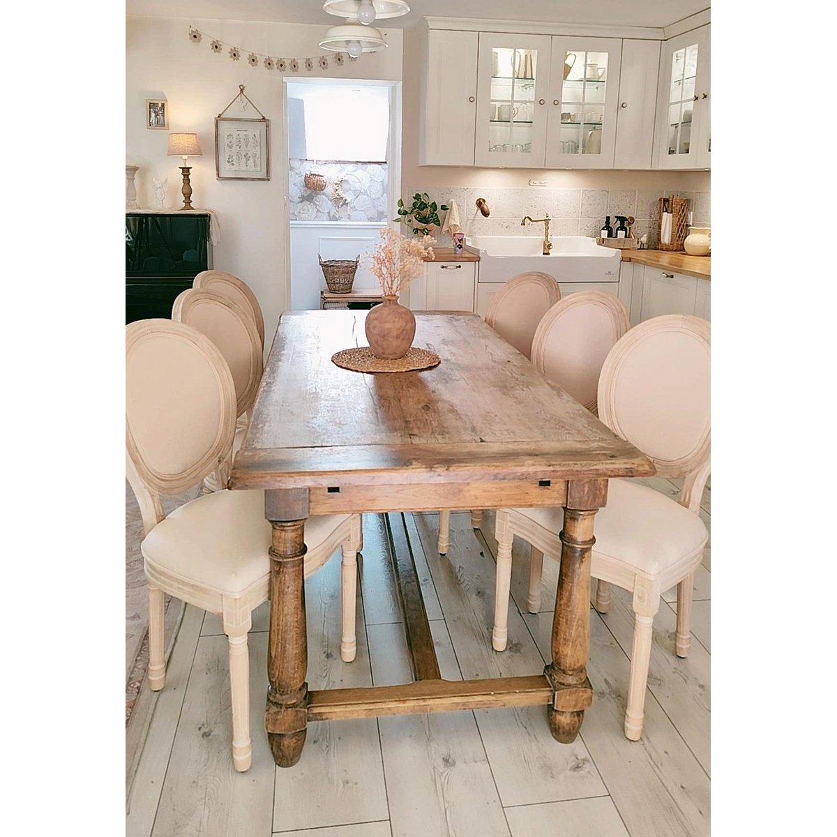 Lot de 2 chaises classiques, RICHELIEU beige, NORDLYS