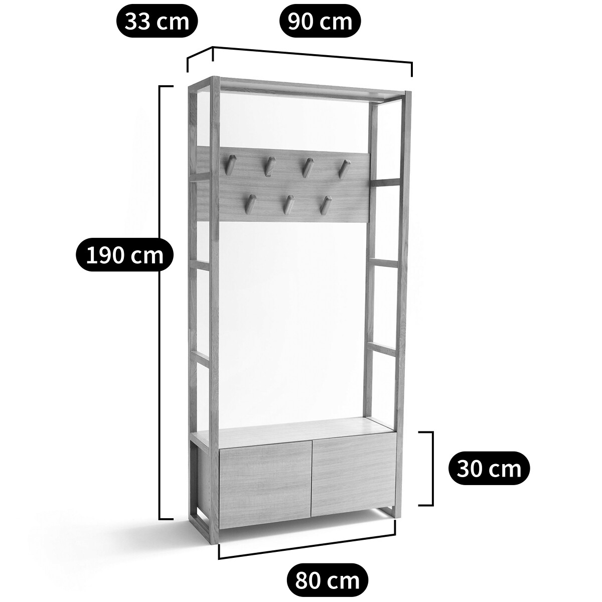 Vestiaire Compo blanc, LA REDOUTE INTERIEURS