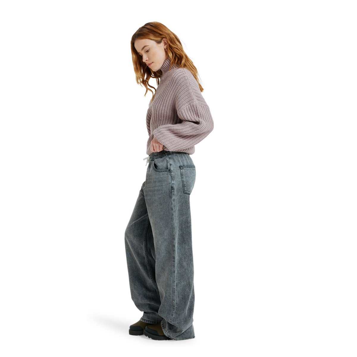 Jean décontracté STUNNING VIEW MID GREY. gris mid grey, ROXY