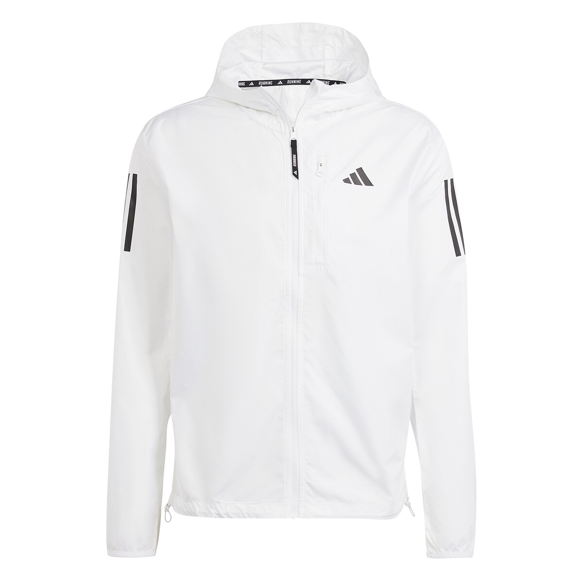 Small Logo Running Jacket with 3-Stripes 90010465, adidas Performance