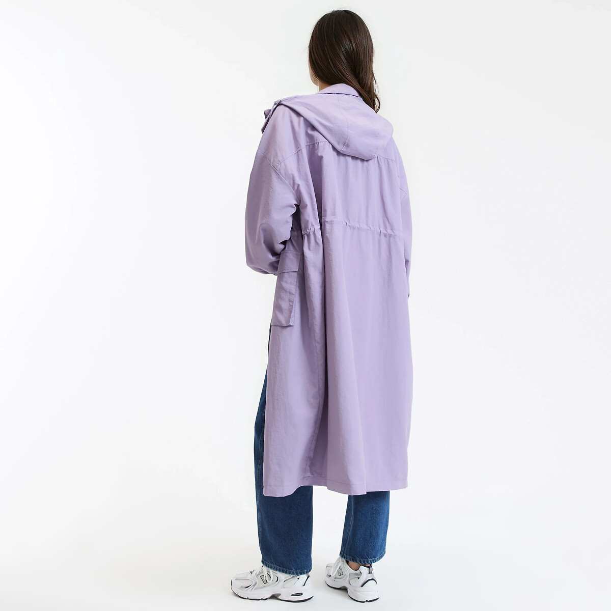 Coupe-vent light, mi-long, capuche fixe, fermeture zippée, mi-saison violet parme, LA REDOUTE COLLECTIONS