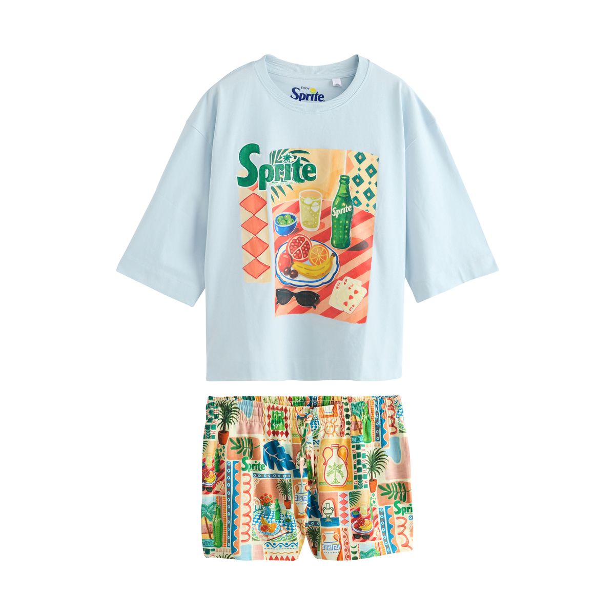 Pyjama short à motif sprite bleu, NEXT