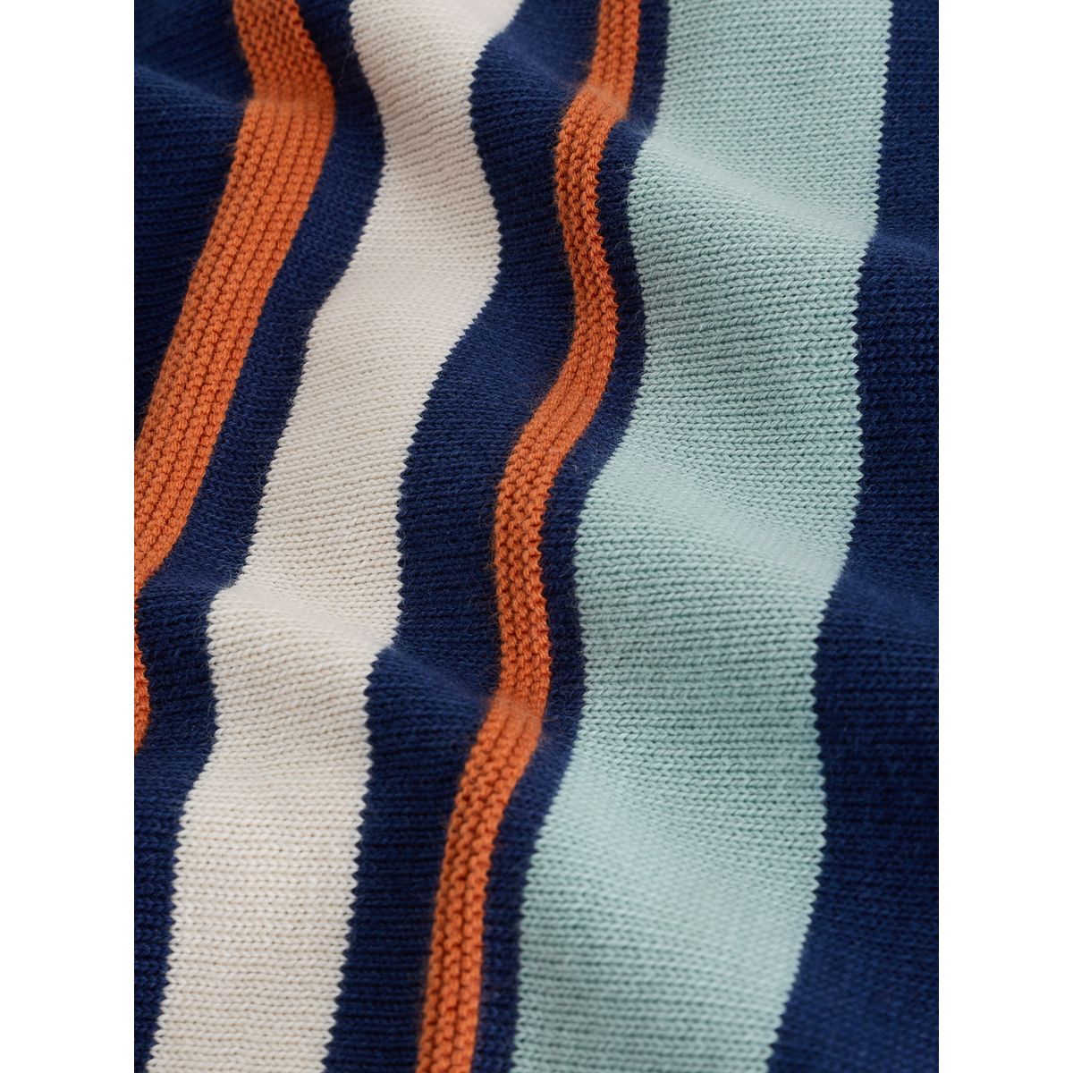 Polo en maille à col boutonné bleu marine, NEXT