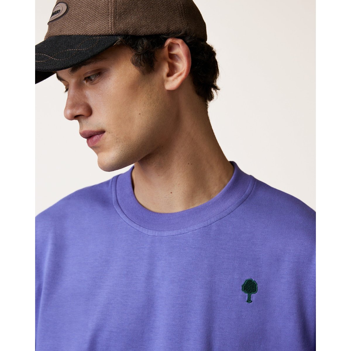 T-shirt en maille violet foncé, FAGUO