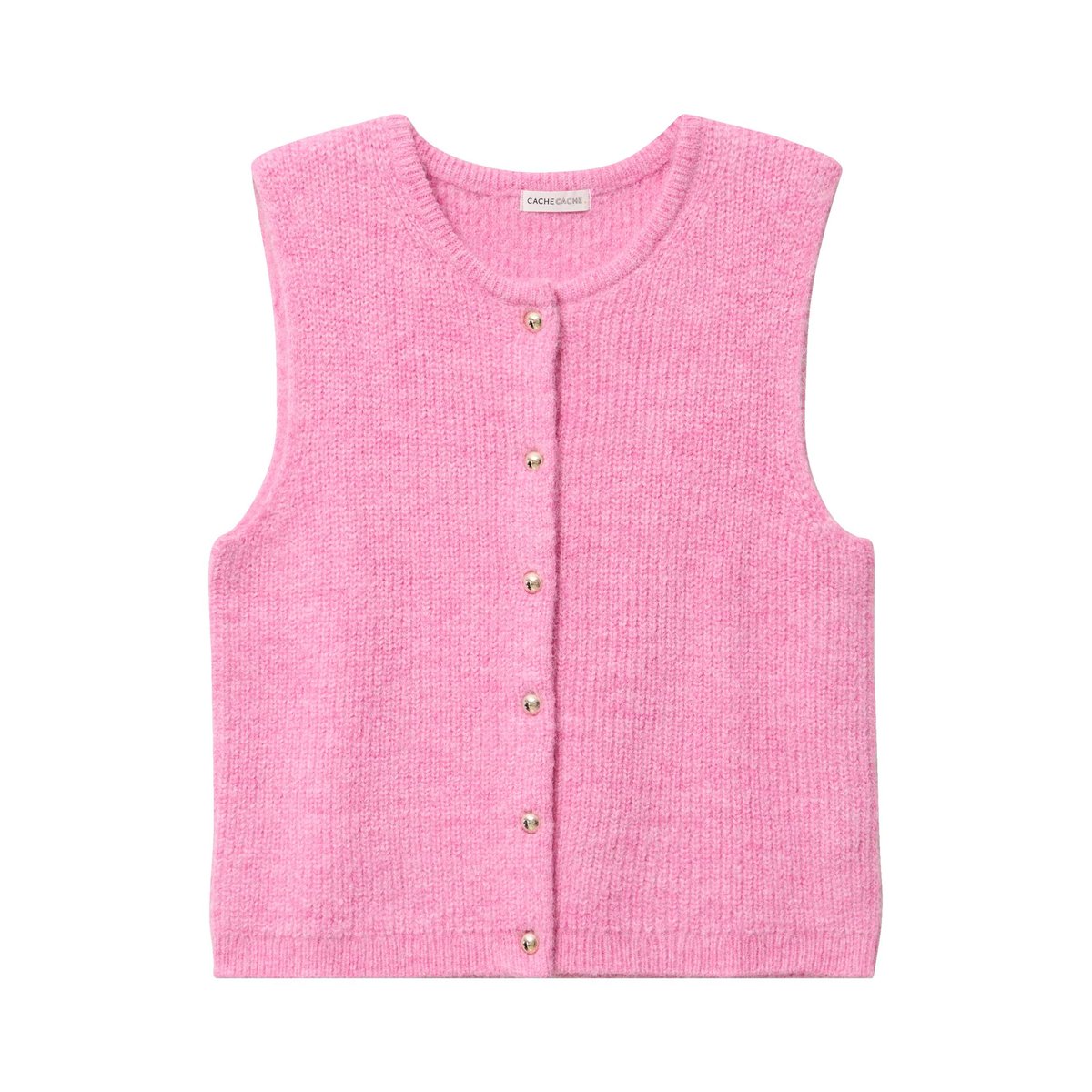 Gilet sans manches rose fushia, CACHE CACHE