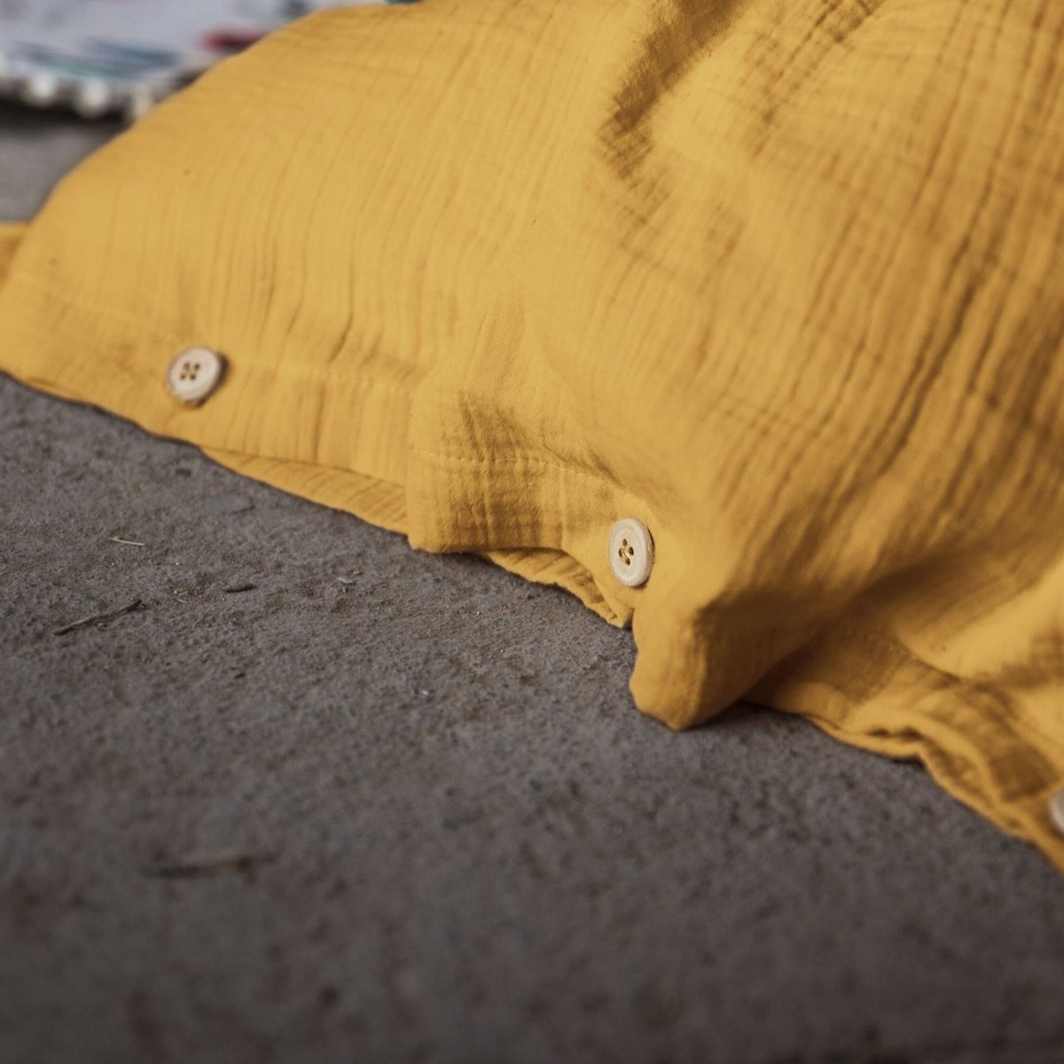 Housse de couette 100% gaze de coton safran, C DESIGN HOME TEXTILE